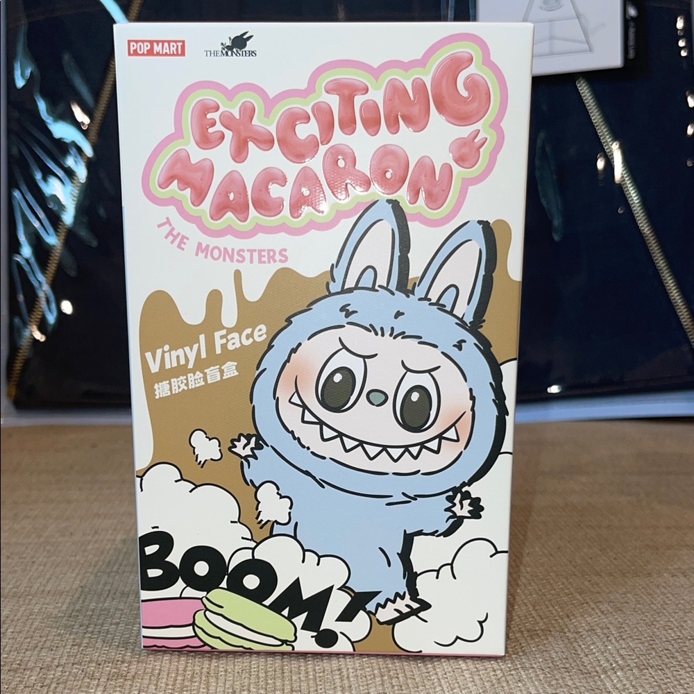 Labubu Exciting Macaron The Monsters Vinyl Face - Sesame Bean Authentic